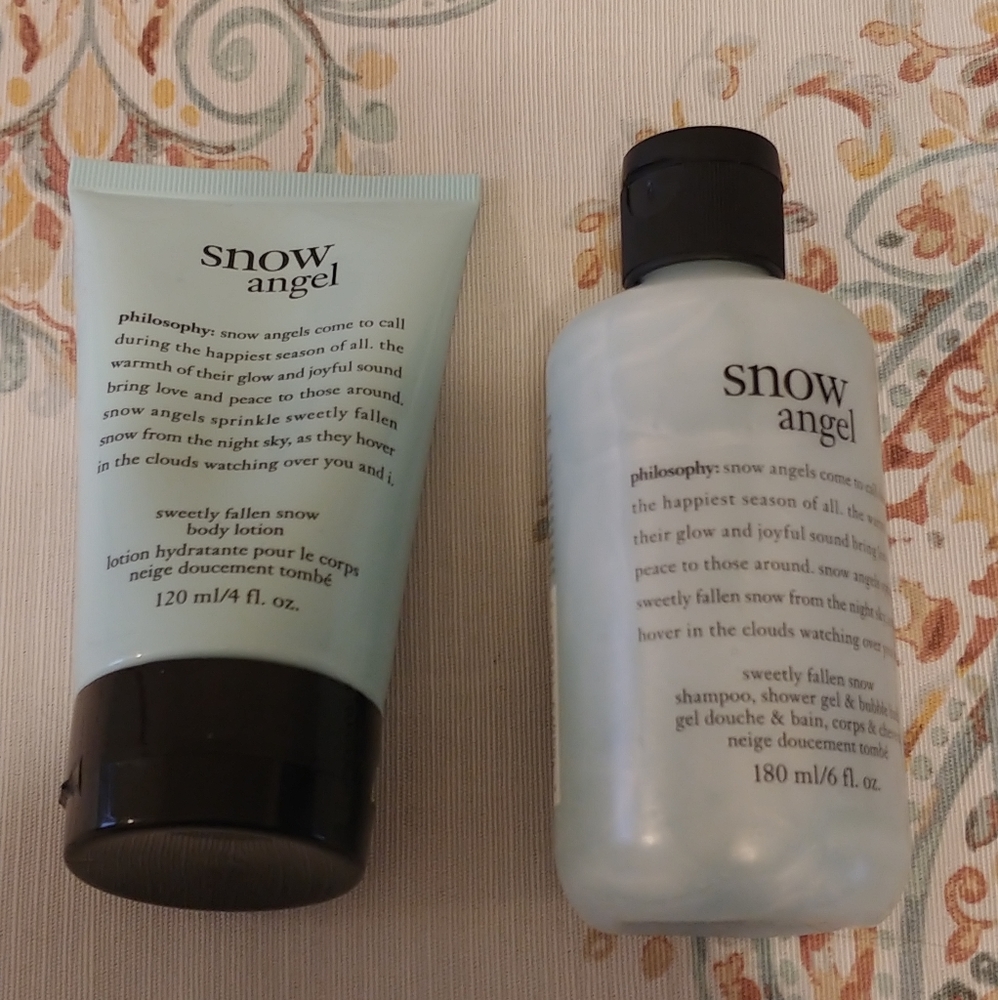 Philosophy Snow Angel Lotion and Body Wash